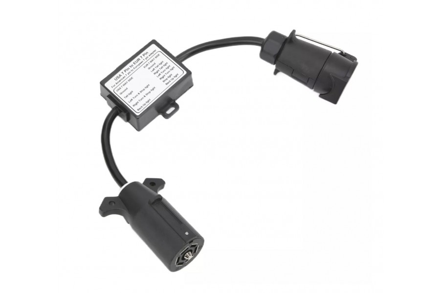 Conector Macho Americano 7 Pin a Hembra 7 Pin Europeo