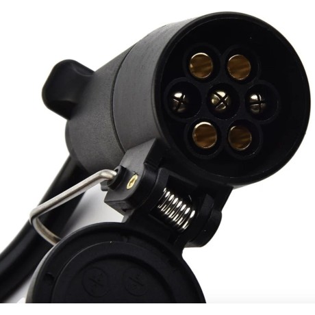 Conector Macho Americano 7 Pin a Hembra 7 Pin Europeo