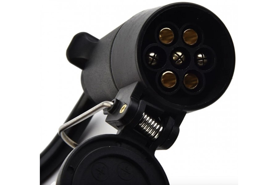 Conector Macho Americano 7 Pin a Hembra 7 Pin Europeo