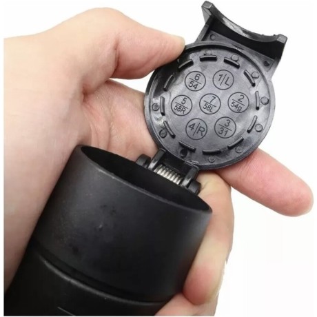 Conector Macho 7 Pin a Hembra 7 Pin Europeo