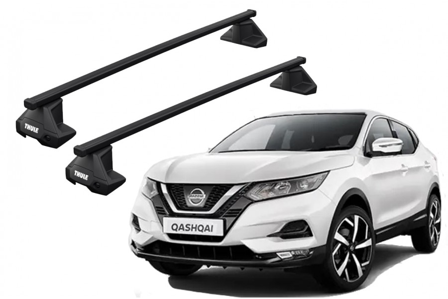 Barras THULE EVO SquareBar para autos NISSAN Qashqai 2014 a 2022