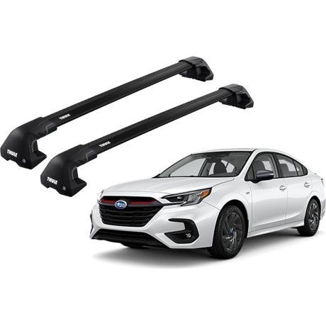 Barras THULE EDGE Flush para autos SUBARU Legacy VI desde 2014 negro