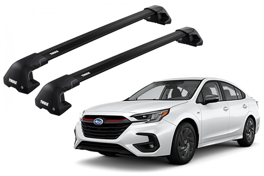 Barras THULE EDGE Flush para autos SUBARU Legacy VI desde 2014 negro