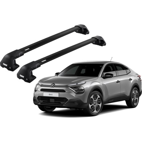 Barras THULE EDGE Flush para autos CITROEN C4 X desde 2023 negro