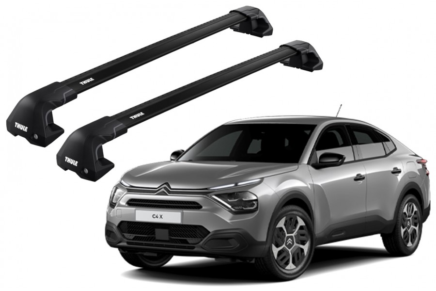 Barras THULE EDGE Flush para autos CITROEN C4 X desde 2023 negro