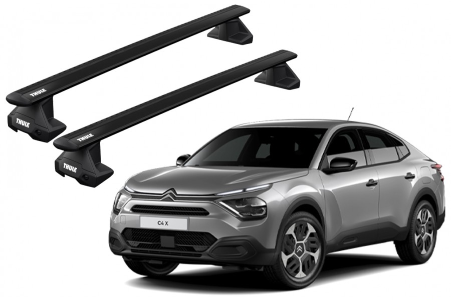 Barras THULE EVO WingBar para autos CITROËN C4 X desde 2023 negro