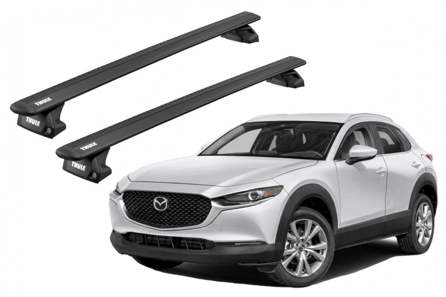 Barras THULE EVO WingBar para autos MAZDA CX-30 desde 2020 negro