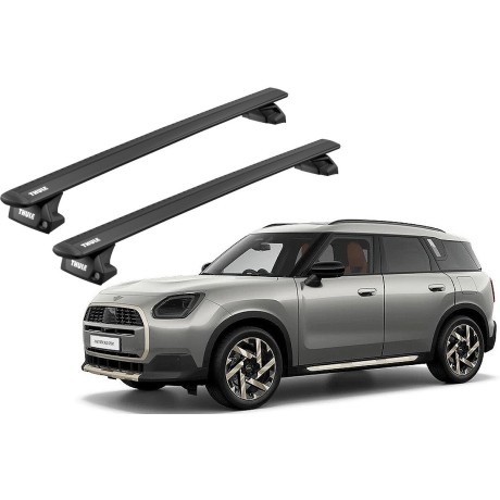 Barras THULE EVO WingBar para autos MINI Countryman (R60) 2010 a 2016 negro