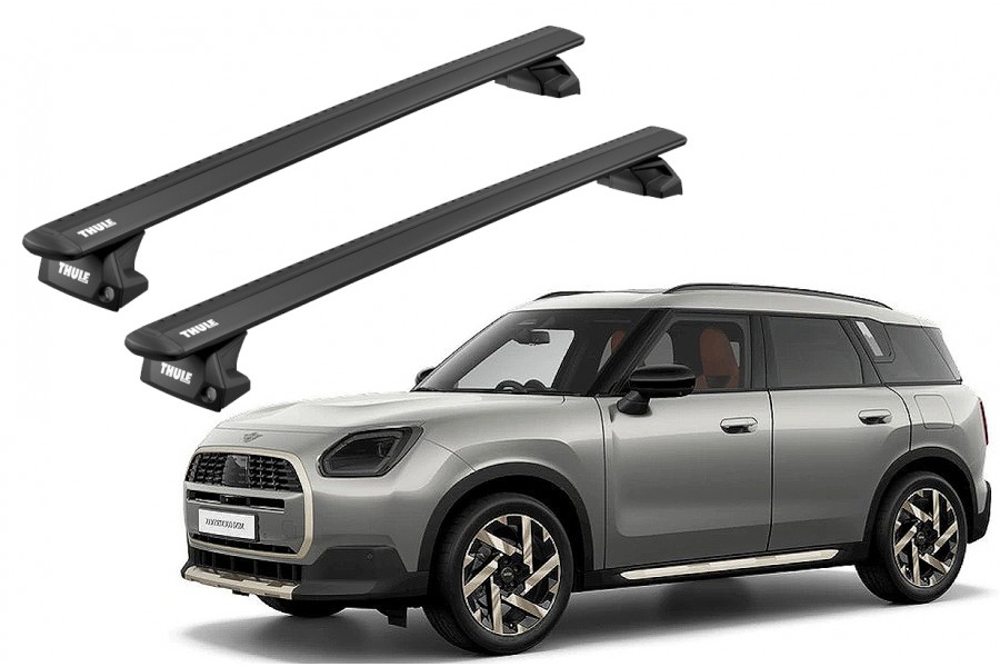 Barras THULE EVO WingBar para autos MINI Countryman (R60) 2010 a 2016 negro