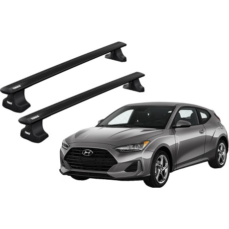 Barras THULE WingBar para autos HYUNDAI Veloster desde 2011 - 2022 negro