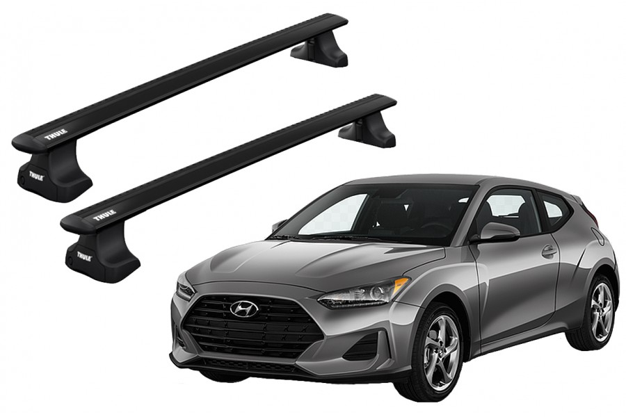 Barras THULE WingBar para autos HYUNDAI Veloster desde 2011 - 2022 negro