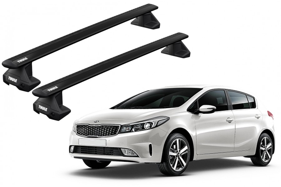 Barras THULE EVO WingBar para autos KIA Cerato desde 2019 - 2024 negro