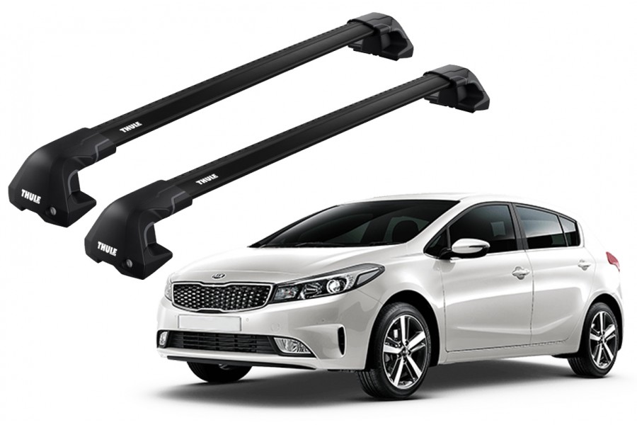 Barras THULE EDGE Flush para autos KIA Cerato desde 2019 - 2024 negro