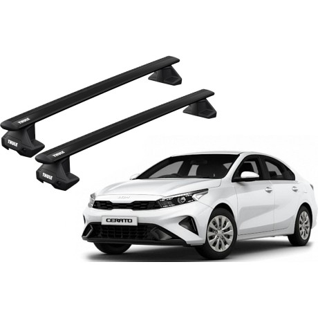 Barras THULE EVO WingBar para autos KIA Cerato desde 2019 - 2024 negro