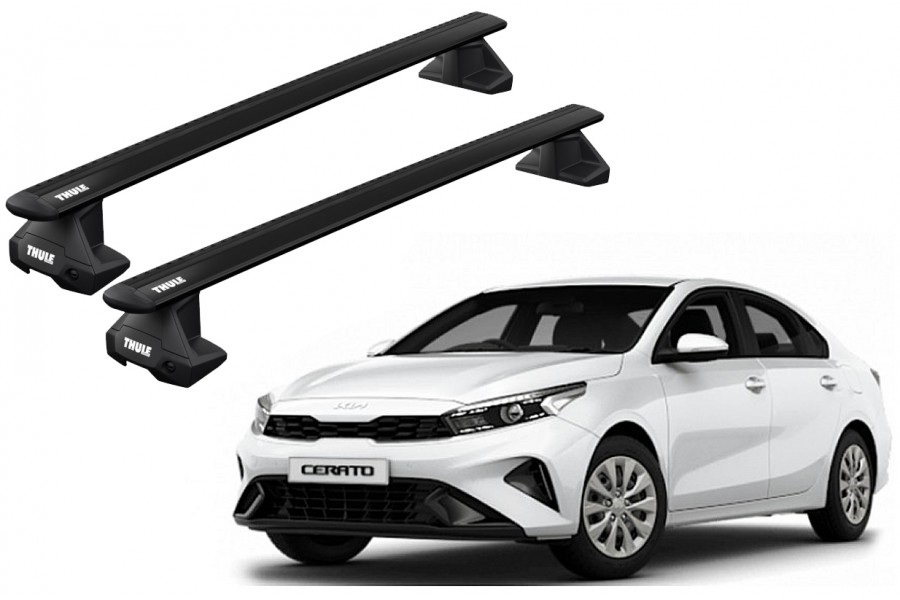 Barras THULE EVO WingBar para autos KIA Cerato desde 2019 - 2024 negro