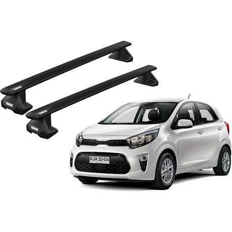 Barras THULE EVO WingBar para autos KIA Morning desde 2017 negro