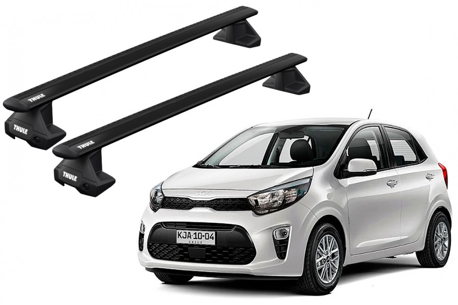 Barras THULE EVO WingBar para autos KIA Morning desde 2017 negro