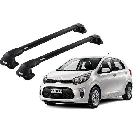 Barras THULE EDGE Flush para autos KIA Morning desde 2017 negro