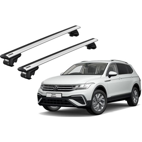 Barras THULE EVO WingBar para autos VOLKSWAGEN Tiguan Allspace desde 2017-2021