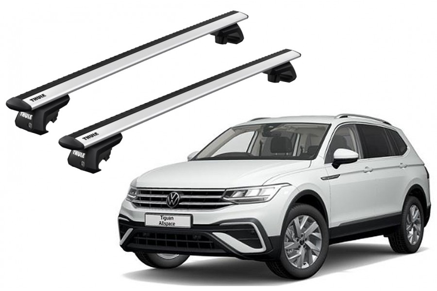 Barras THULE EVO WingBar para autos VOLKSWAGEN Tiguan Allspace desde 2017-2021