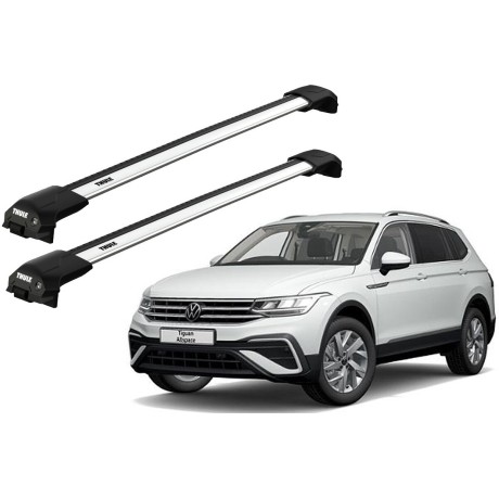 Barras THULE EDGE Flush para autos VOLKSWAGEN Tiguan Allspace desde 2017-2021