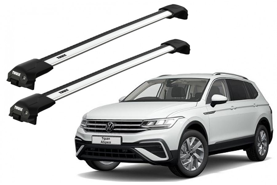Barras THULE EDGE Flush para autos VOLKSWAGEN Tiguan Allspace desde 2017-2021