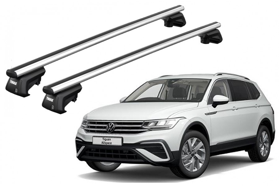 Barras THULE SmartRack XT AluBar para autos VOLKSWAGEN Tiguan Allspace desde 2017-2021