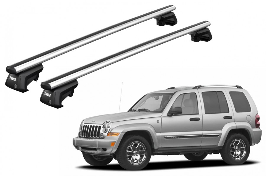 Barras THULE SmartRack XT AluBar para autos JEEP Cherokee 2002 a 2007