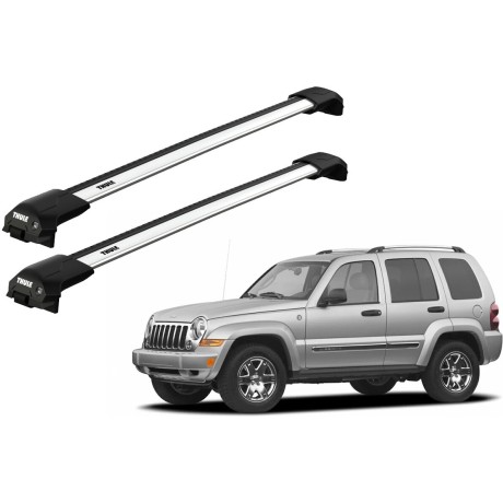 Barras THULE EDGE Flush para autos JEEP Cherokee 2002 a 2007