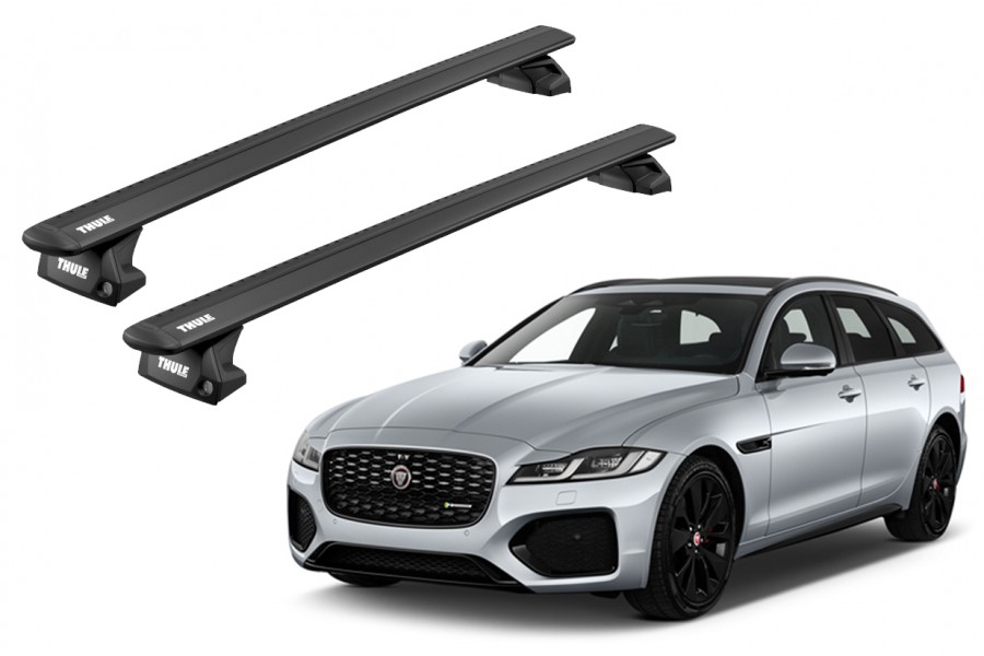 Barras THULE EVO WingBar para autos JAGUAR XF Sportbreak desde 2018 negro