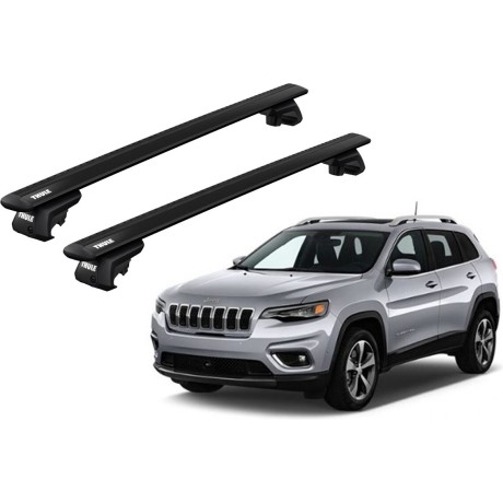 Barras THULE EVO WingBar para autos JEEP Cherokee 2014 a 2020 negro