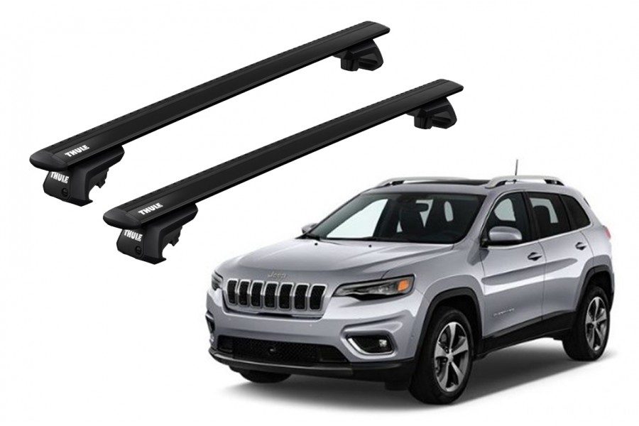 Barras THULE EVO WingBar para autos JEEP Cherokee 2014 a 2020 negro