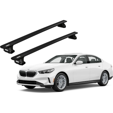Barras THULE EVO WingBar para autos BMW 5-Series (G60) desde 2024 negro