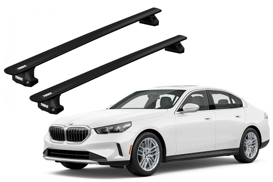 Barras THULE EVO WingBar para autos BMW 5-Series (G60) desde 2024 negro