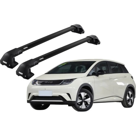 Barras THULE EDGE Flush para autos BYD Dolphin desde 2021 negro