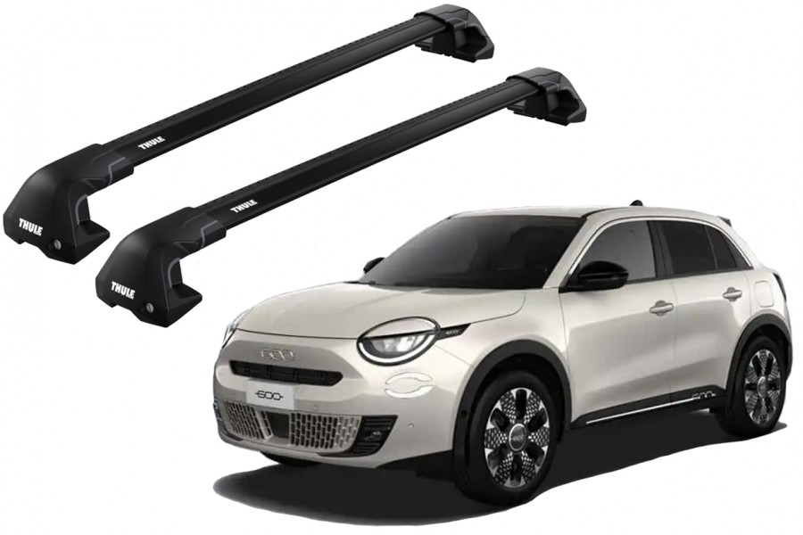 Barras THULE EDGE Flush para autos FIAT 600 desde 2024 negro
