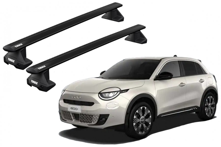 Barras THULE EVO WingBar para autos FIAT 600 desde 2024 negro