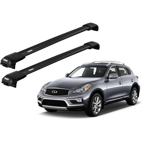 Barras THULE EDGE Flush para autos INFINITI QX50 desde 2014 - 2021 negro