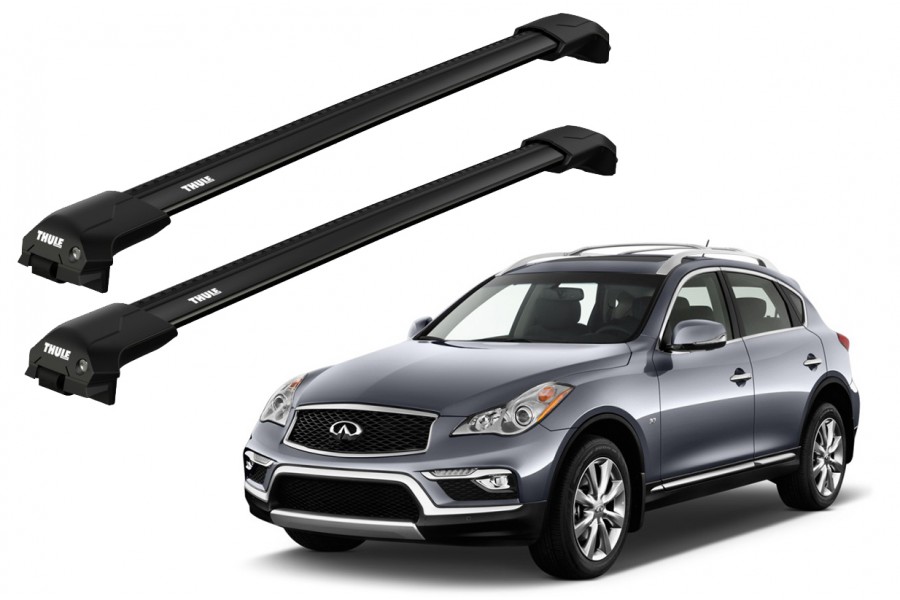 Barras THULE EDGE Flush para autos INFINITI QX50 desde 2014 - 2021 negro