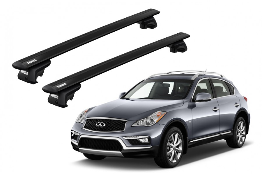 Barras THULE EVO WingBar para autos INFINITI QX50 desde 2014 - 2021 negro