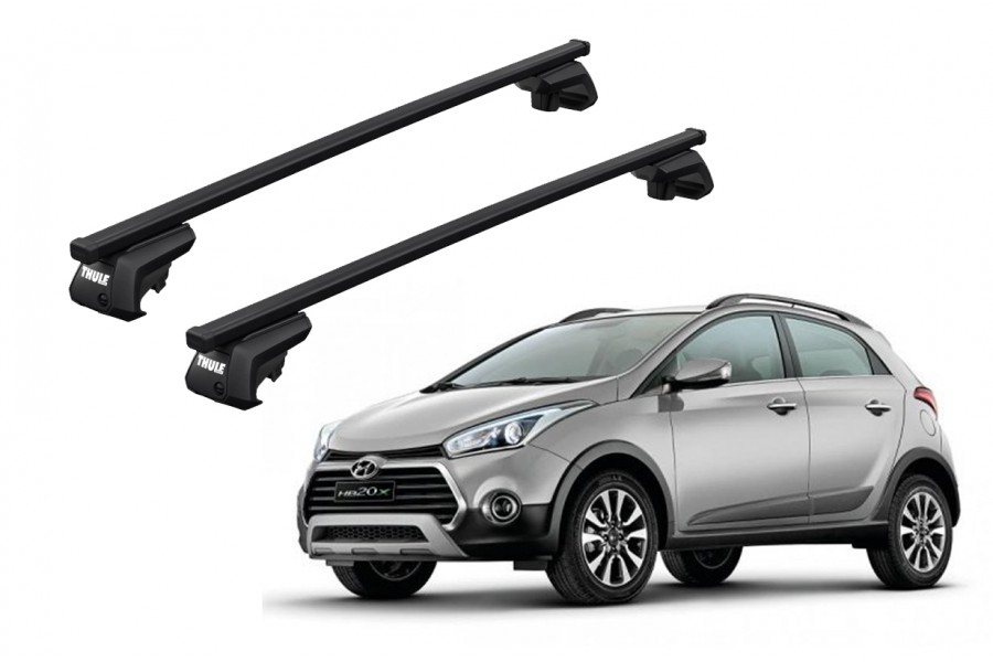 Barras THULE EVO SquareBar para autos HYUNDAI HB20 desde 2012 - 2018