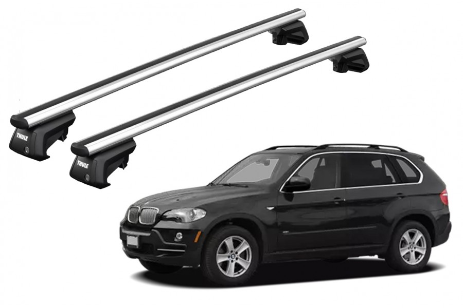 Barras THULE SmartRack XT AluBar para autos BMW X5 2004 a 2007