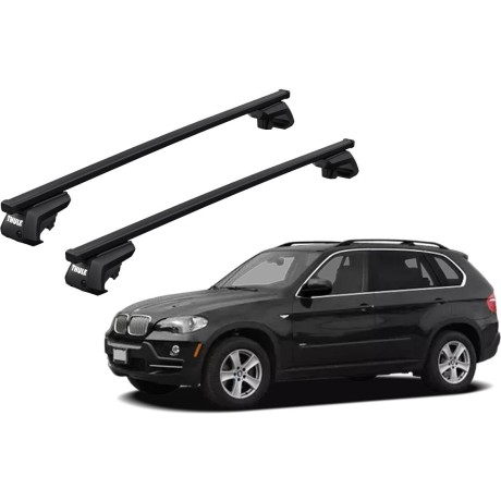 Barras THULE EVO SquareBar para autos BMW X5 2004 a 2007
