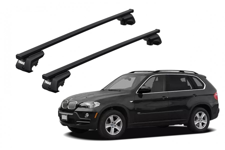 Barras THULE EVO SquareBar para autos BMW X5 2004 a 2007