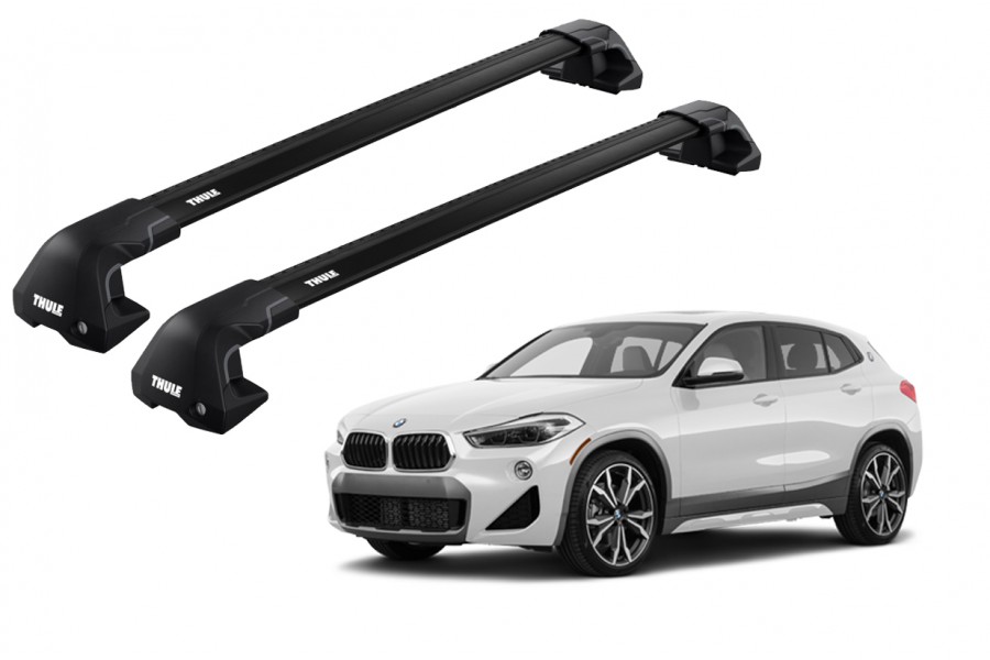 Barras THULE EDGE Flush para autos BMW X2 (F39) desde 2018 a 2023 negro