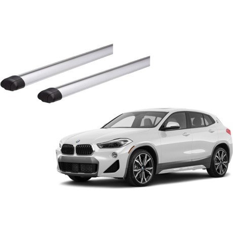 Barras THULE EVO AeroBar para autos BMW X2 (F39) desde 2018 a 2023 negro