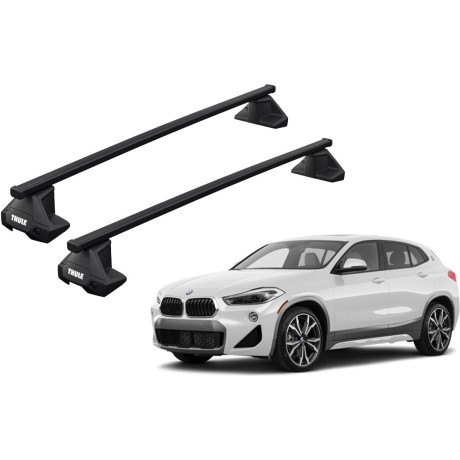 Barras THULE EVO SquareBar para autos BMW X2 (F39) desde 2018 a 2023