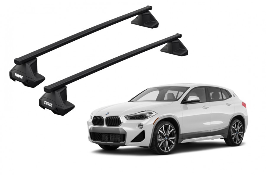 Barras THULE EVO SquareBar para autos BMW X2 (F39) desde 2018 a 2023