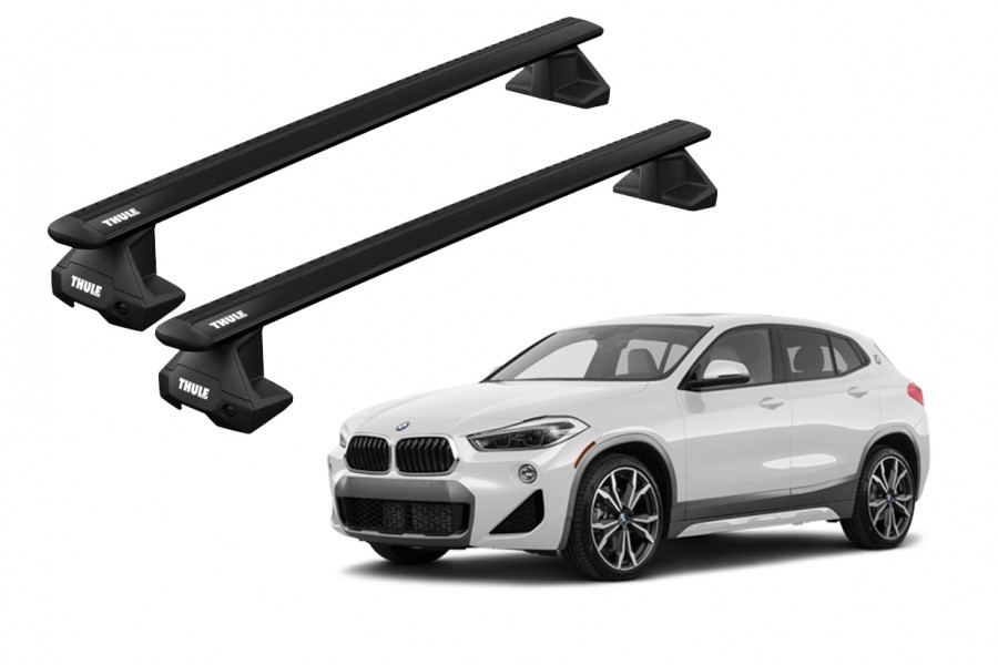 Barras THULE EVO WingBar para autos BMW X2 (F39) desde 2018 a 2023 negro