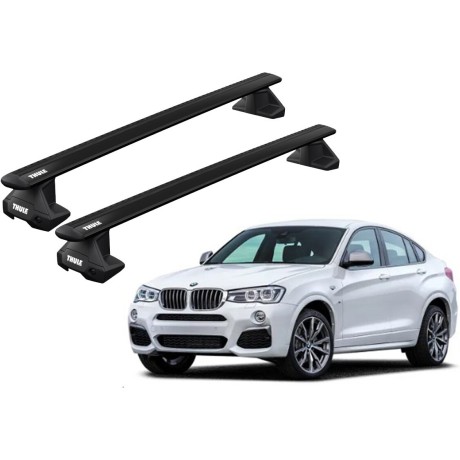Barras THULE EVO WingBar para autos BMW X4 2015 a 2018 negro